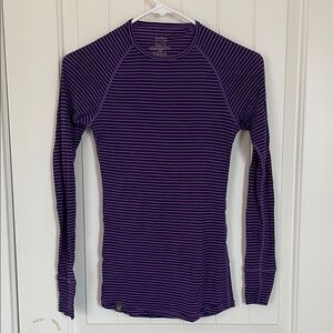 Ibex Woolies 150 Striped Long sleeve Baselayer